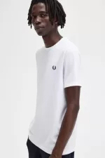 Fred Perry Ringer Men’s T-Shirt White NDTPZ2810