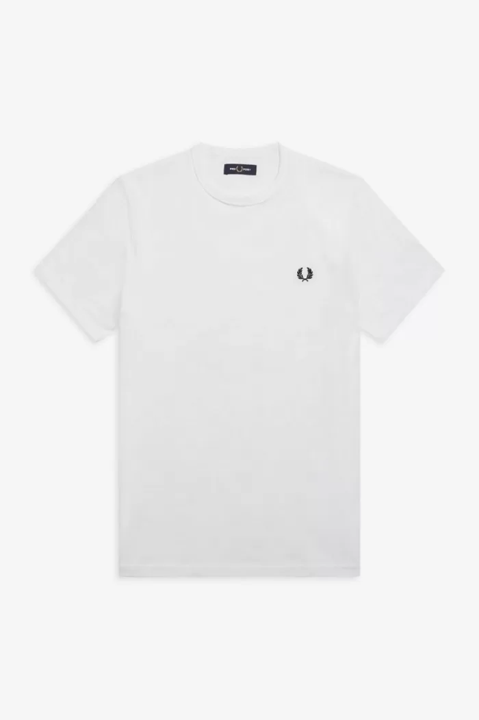 Fred Perry Ringer Men’s T-Shirt White NDTPZ2810