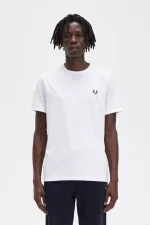 Fred Perry Ringer Men’s T-Shirt White NDTPZ2810