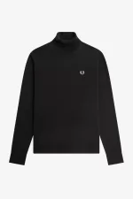 Fred Perry Roll Neck Men’s Jumper Night Green PVLUX3502