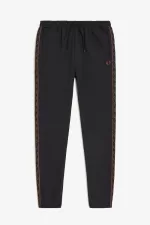 Fred Perry Seasonal Taped Track Men’s Pants Black Whisky Brown MIDQO4017