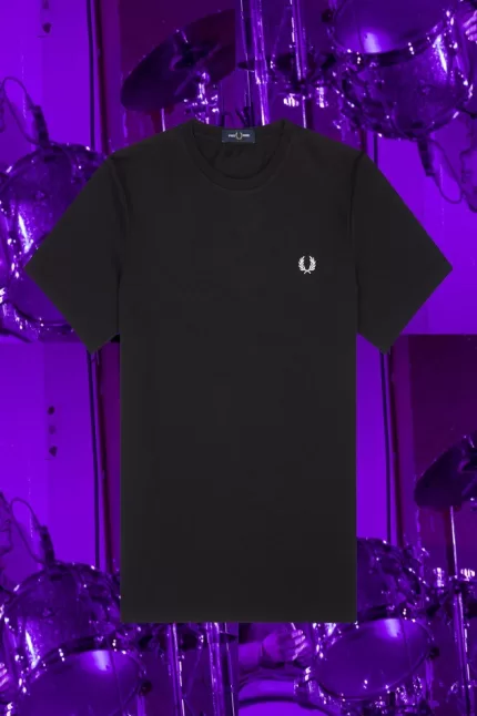 Fred Perry Seoul Ringer Men’s T-Shirt Black DVLPA9438