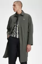 Fred Perry Shell Mac Men’s Parka Field Green HQORB8543