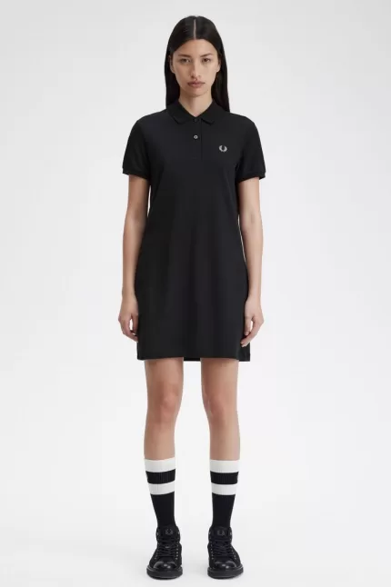 Fred Perry Shirt Women’s Dress Black JABKN5102