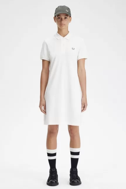 Fred Perry Shirt Women’s Dress Snow White IFLJE1604