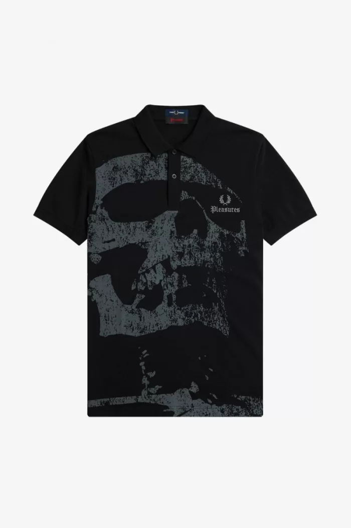 Fred Perry Skull Men’s Shirt Black UIBQP7269