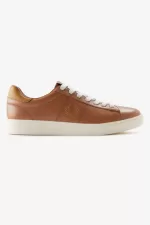 Fred Perry Spencer Men’s Tennis Shoes Dark Tan Dark Coffee HMDLV7023