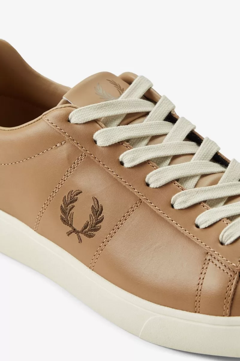 Fred Perry Spencer Mens Tennis Shoes Gre 687 1 ZOOM - Fred Perry Spencer Men's Tennis Shoes Green Brown CIKGS8691