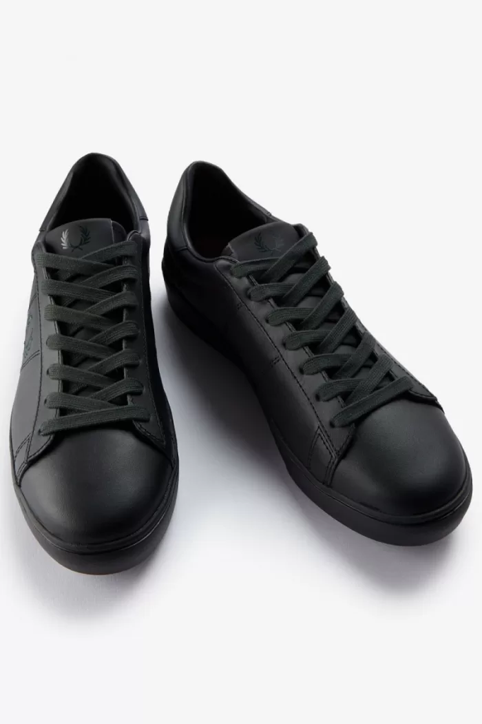 Fred Perry Spencer Women’s Tennis Shoes Black Night Green MBKIR4192