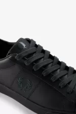 Fred Perry Spencer Women’s Tennis Shoes Black Night Green MBKIR4192