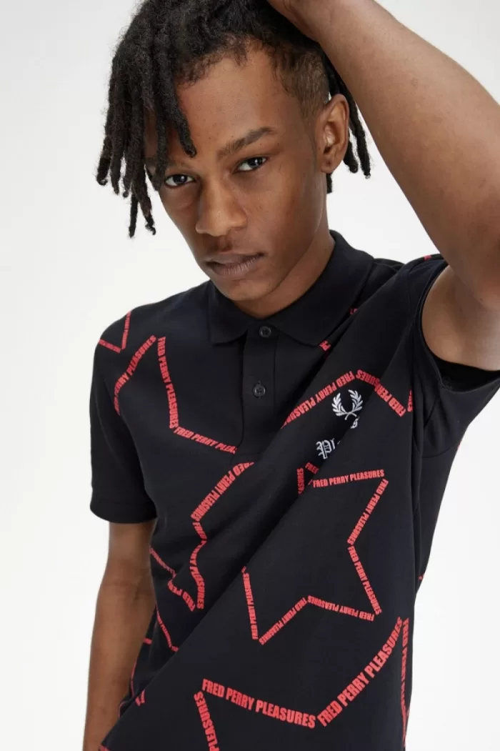 Fred Perry Star Men’s Shirt Black CWTLS7496