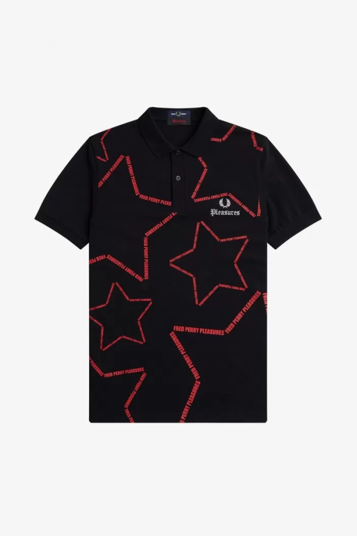 Fred Perry Star Men’s Shirt Black CWTLS7496