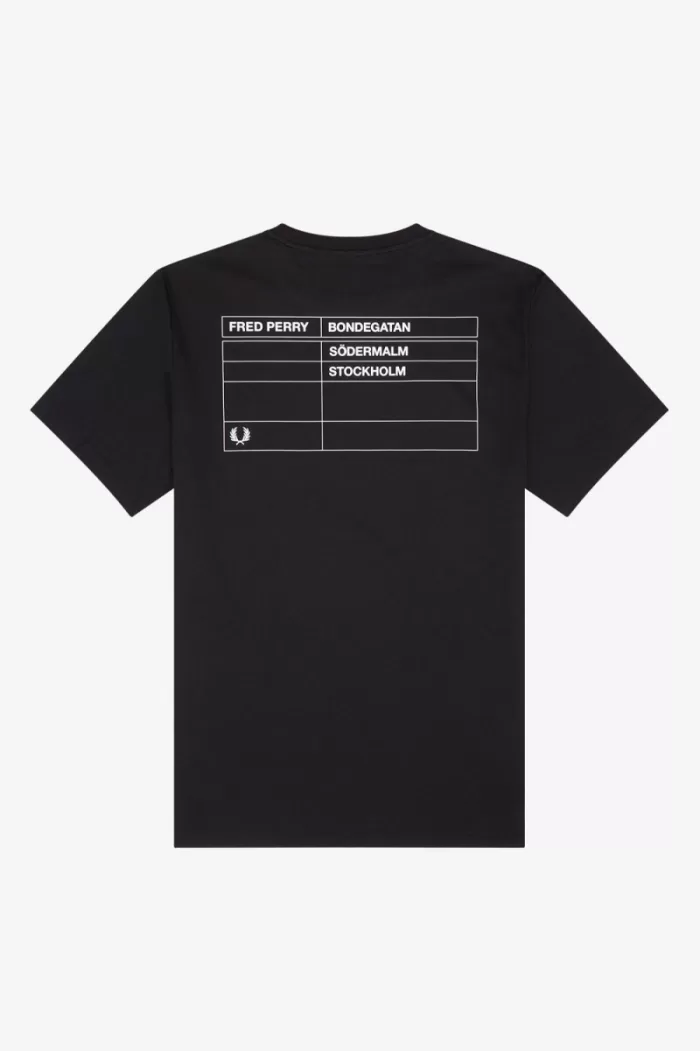 Fred Perry Stockholm Ringer Men’s T-Shirt Black FEILJ4938