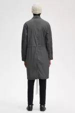 Fred Perry Straight Hem Men’s Parka Gunmetal KFYOX8435