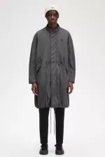 Fred Perry Straight Hem Men’s Parka Gunmetal KFYOX8435