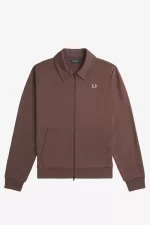 Fred Perry Tape Detail Collared Men’s Track Jackets Dark Red URYKF9037