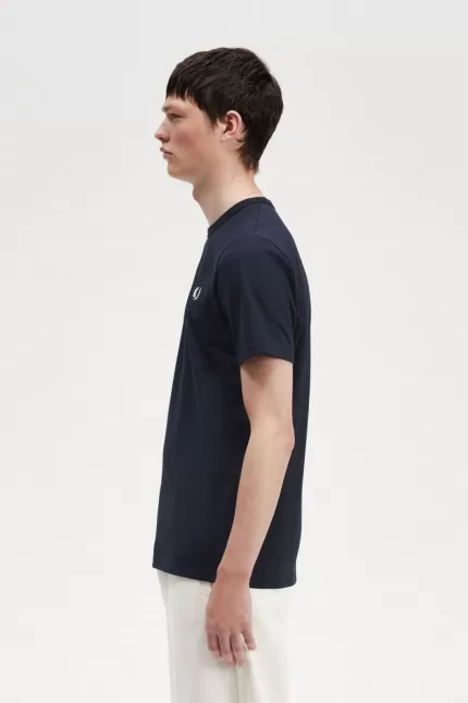 Fred Perry Tape Detail Men’s T-Shirt Navy WSURE6854