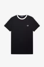 Fred Perry Taped Ringer Men’s T-Shirt Black MPEZC3728