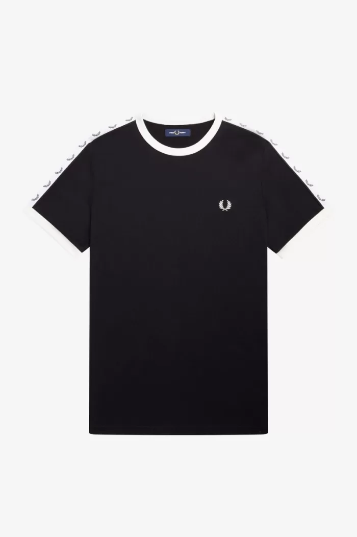 Fred Perry Taped Ringer Men’s T-Shirt Black MPEZC3728