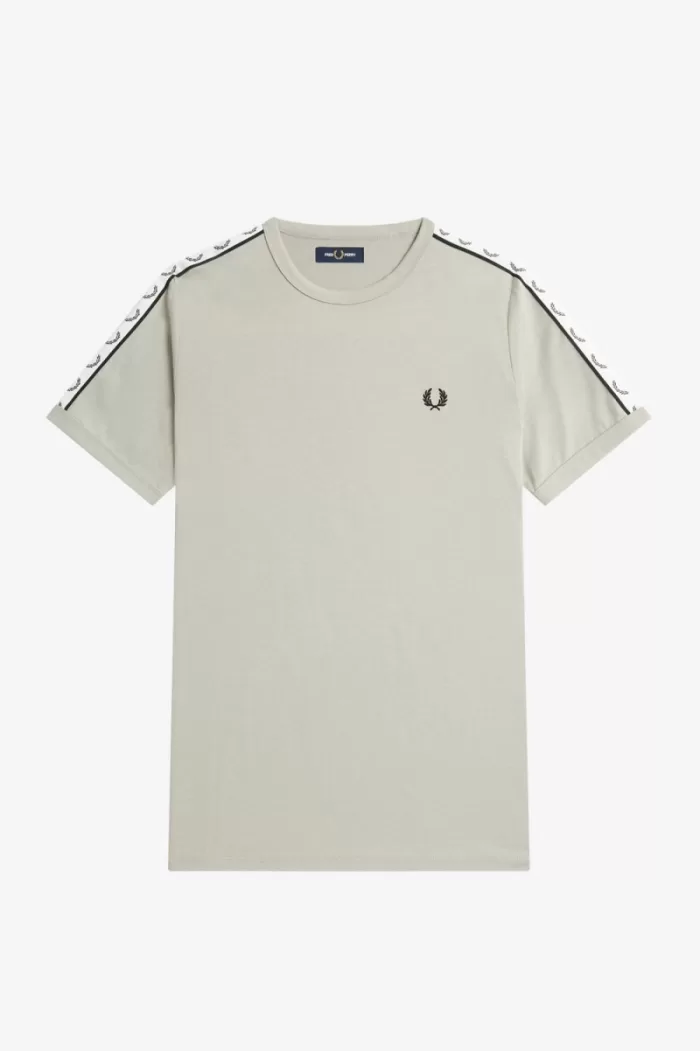 Fred Perry Taped Ringer Men’s T-Shirt Grey NJXSO3789