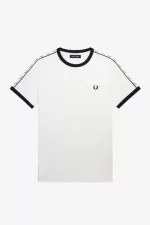 Fred Perry Taped Ringer Men’s T-Shirt Snow White FZGED0413