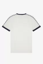 Fred Perry Taped Ringer Men’s T-Shirt Snow White FZGED0413