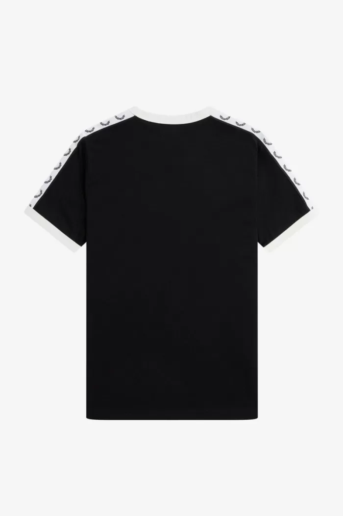 Fred Perry Taped Ringer Women’s T-Shirt Black OKQWA2786