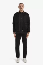 Fred Perry Tennis Bomber Men’s Jackets Black RXJUN9302