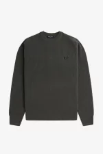 Fred Perry Textured Lambswool Men’s Jumper Field Green CENJW1796