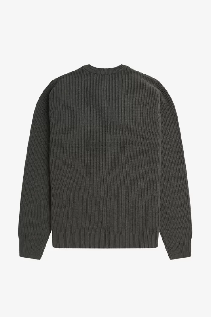 Fred Perry Textured Lambswool Men’s Jumper Field Green CENJW1796