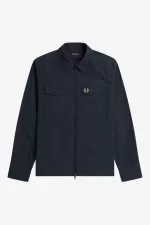 Fred Perry Textured Zip-Through Men’s Shirt Navy TYFMP8401