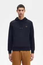 Fred Perry Tipped Hooded Men’s Sweatshirts Navy Dark Coffee PXFQA3056