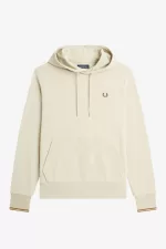 Fred Perry Tipped Hooded Men’s Sweatshirts Oatmeal ISZAQ0972