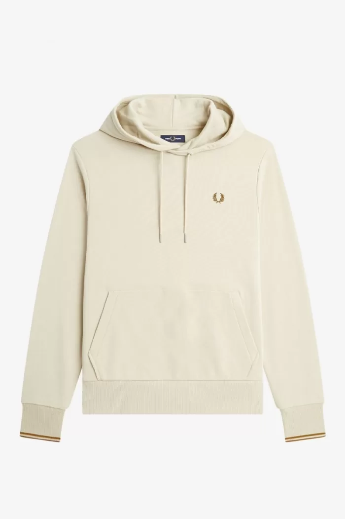 Fred Perry Tipped Hooded Men’s Sweatshirts Oatmeal ISZAQ0972