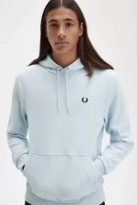 Fred Perry Tipped Hooded Men’s Sweatshirts Light Aqua SXKBP4163