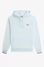 Fred Perry Tipped Hooded Men’s Sweatshirts Light Aqua SXKBP4163