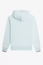 Fred Perry Tipped Hooded Men’s Sweatshirts Light Aqua SXKBP4163