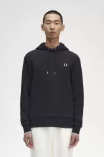 Fred Perry Tipped Hooded Men’s Sweatshirts Black FUMTV7905