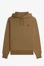 Fred Perry Tipped Hooded Men’s Sweatshirts Brown Burnt Tobacco IEYLZ6401