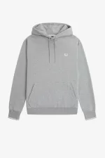 Fred Perry Tipped Hooded Men’s Sweatshirts Grey WZQJG6134