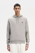 Fred Perry Tipped Hooded Men’s Sweatshirts Grey SDYNO8724