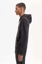 Fred Perry Tipped Hooded Men’s Sweatshirts Anchor Grey Dark Coffee REAKF1563