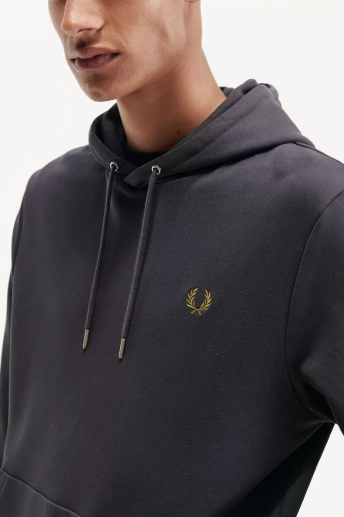 Fred Perry Tipped Hooded Men’s Sweatshirts Anchor Grey Dark Coffee REAKF1563