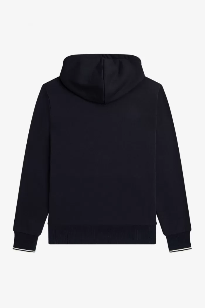 Fred Perry Tipped Hooded Men’s Sweatshirts Navy YOSRQ3201