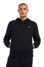 Fred Perry Tipped Hooded Men’s Sweatshirts Navy YOSRQ3201