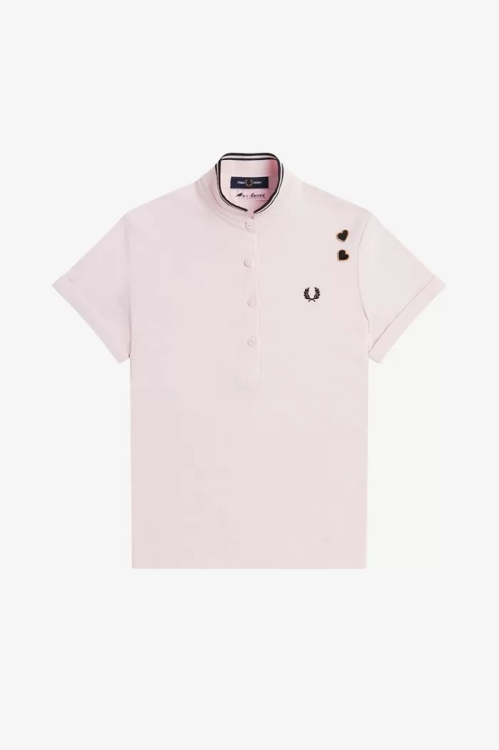 Fred Perry Tipped Piqué Women’s Polo Shirt Milky Pink SPOIU3902