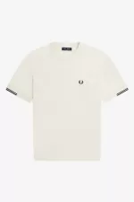 Fred Perry Tipped Sleeve Men’s T-Shirt Beige IOTWD3475