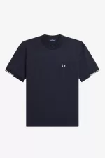 Fred Perry Tipped Sleeve Men’s T-Shirt Navy LYERP5678