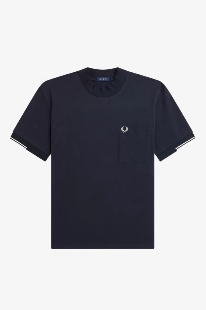 Fred Perry Tipped Sleeve Men’s T-Shirt Navy LYERP5678