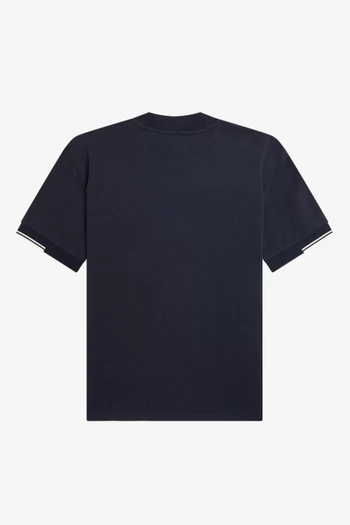 Fred Perry Tipped Sleeve Men’s T-Shirt Navy LYERP5678